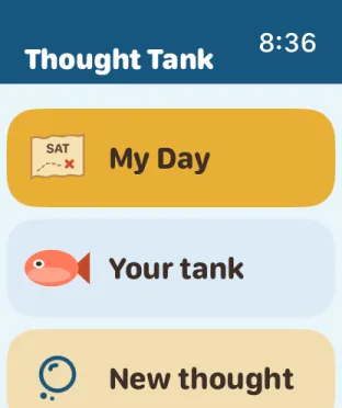 The watch home: My Day, Your tank, New thought